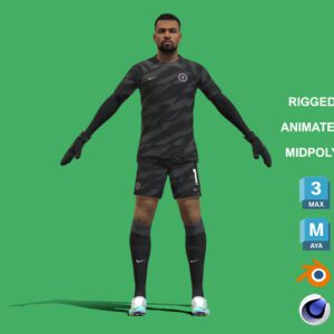 3D Rigged Robert Sanchez Chelsea 2024