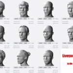 Liverpool team 19/20 busts for 3D printing