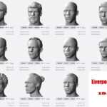Liverpool team 19/20 busts for 3D printing
