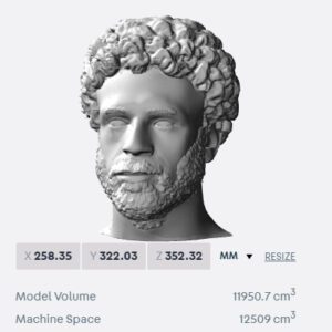 Salah bust for 3D printing
