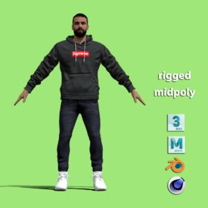 T-Pose Rigged Carvajal casual