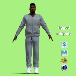 T-Pose Rigged Vinicius casual