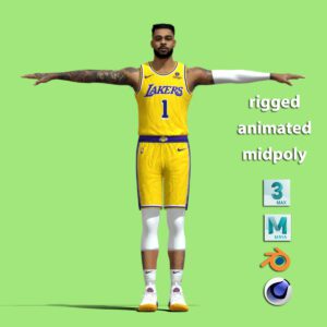 T-Pose D'Angelo Russell Los Angeles Lakers