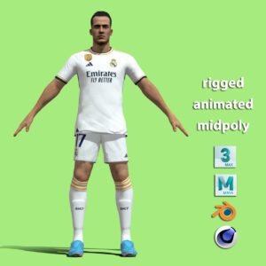 T-Pose Rigged Lucas Vázquez Real Madrid 23/24