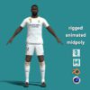 T-Pose Rigged Rudiger Real Madrid 23/24