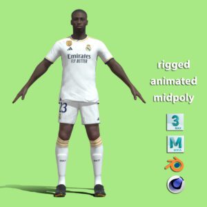 T-Pose Rigged Ferland Mendy Real Madrid 23/24