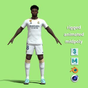 T-Pose Rigged Tchouameni Real Madrid 23/24