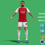 3D Rigged Jorginho Arsenal 2024 3D Rigged Jorginho Arsenal 2024