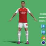 3D Rigged Leandro Trossard Arsenal 2024