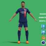 3D Rigged Goncalo Ramos PSG 2024