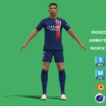 3D Rigged Achraf Hakimi PSG 2024