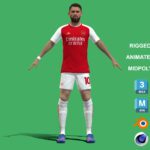 3D Rigged Jorginho Arsenal 2024