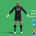 3D Rigged Aaron Ramsdale Arsenal 2024