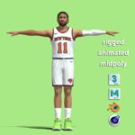 T-Pose Rigged Jalen Brunson New York Knicks