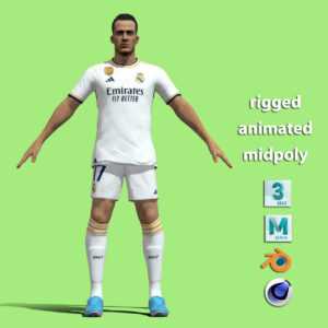 T-Pose Rigged Lucas Vázquez Real Madrid 23/24