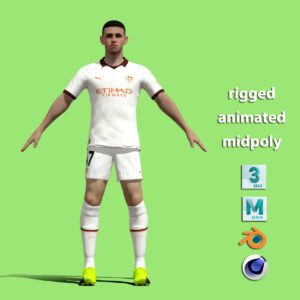 T-Pose Rigged Foden Manchester City 23-24