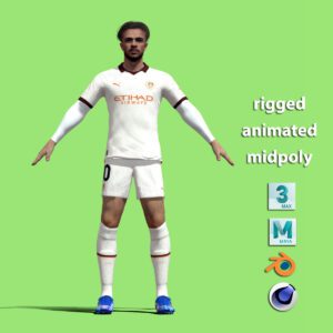 T-Pose Rigged Grealish Manchester City 23-24