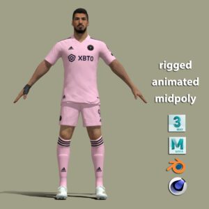 T-Pose Rigged Luis Suarez Miami