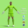T-Pose Andriy Lunin Real Madrid 23/24