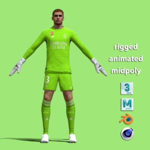 T-Pose Andriy Lunin Real Madrid 23/24
