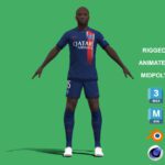 3D Rigged Danilo Pereira PSG 2024