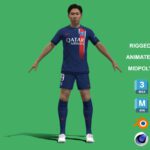 3D Rigged Lee Kang-in PSG 2024