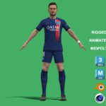 3D Rigged Fabian Ruiz PSG 2024