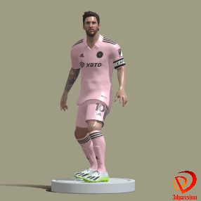 Lionel Messi Miami ready for 3d print