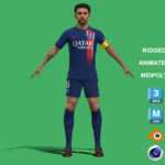 3D Rigged Marquinhos PSG 2024