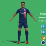 3D Rigged Lucas Beraldo PSG 2024