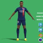 3D Rigged Hugo Ekitike PSG 2024