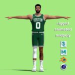 T-Pose Rigged Jayson Tatum Boston Celtics NBA