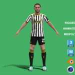 3D Rigged Adrien Rabiot Juventus 2024