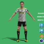 3D Rigged Federico Chiesa Juventus 2024