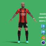 3D Rigged Theo Hernandez AC Milan 2024