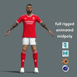 T-Pose body + face Otamendi Benfica 23-24