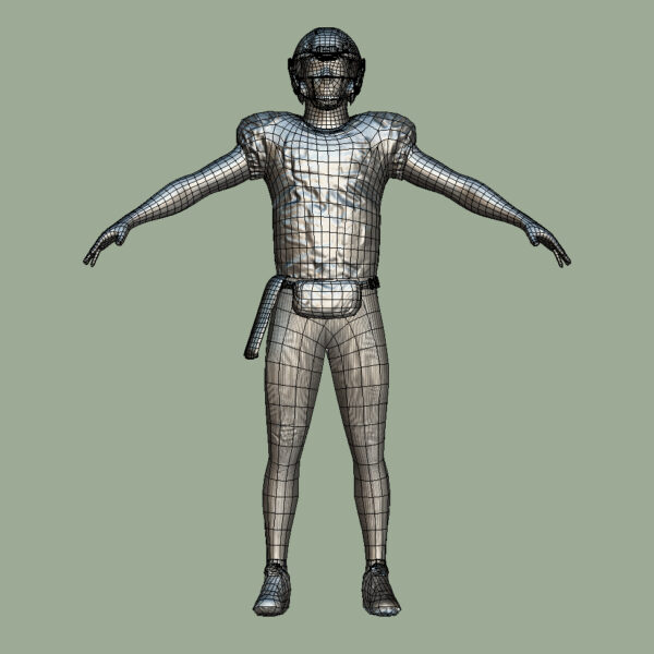 Patrick Rigged Model A-Pose rigged Patrick Mahomes NFL lowpoly 3D Model | 3DPassion