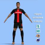 T-Pose Rigged Patrik Schick Leverkusen
