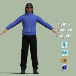 A-Pose Rigged Casual Man