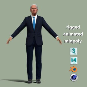 A-Pose rigged Joe Biden