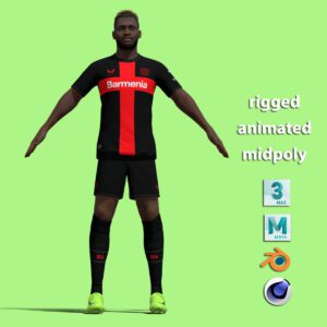 T-Pose Rigged Victor Boniface Leverkusen