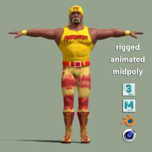 Home 31 T-Pose rigged Hulk Hogan
