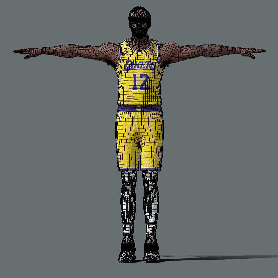 a5 T-Pose rigged Taurean Prince Los Angeles Lakers