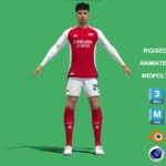 3D Rigged Kai Havertz Arsenal 2025