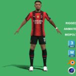 3D Rigged Noah Okafor AC Milan 2024