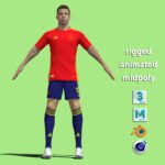 T-Pose Rigged Dani Olmo Spain Euro 2024