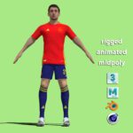T-Pose Rigged Mikel Oyarzabal Spain Euro 2024
