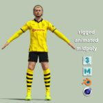 T-Pose Rigged Julian Brandt Borussia Dortmund