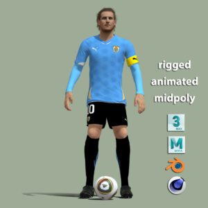 Diego Forlan 3d model