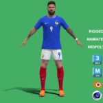 3D Rigged Olivier Giroud France Euro 2024